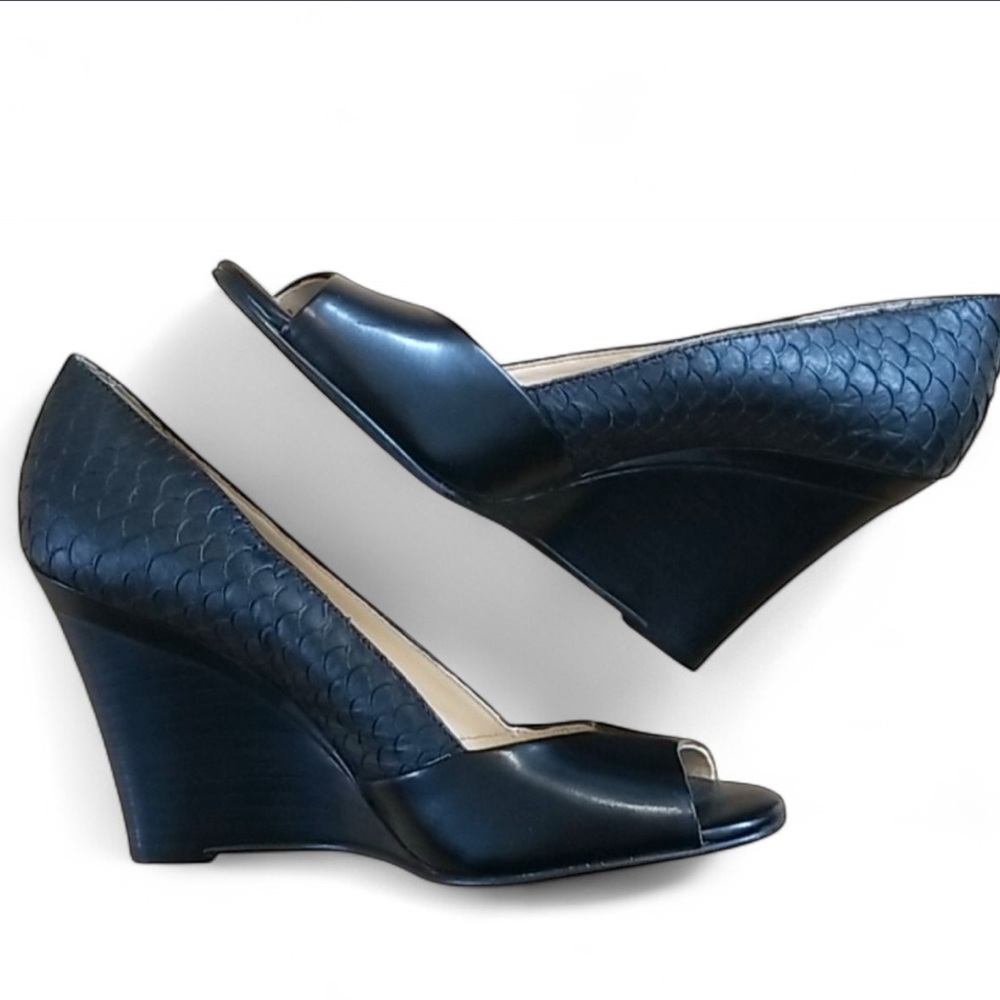 Calvin Klein Black Wedges